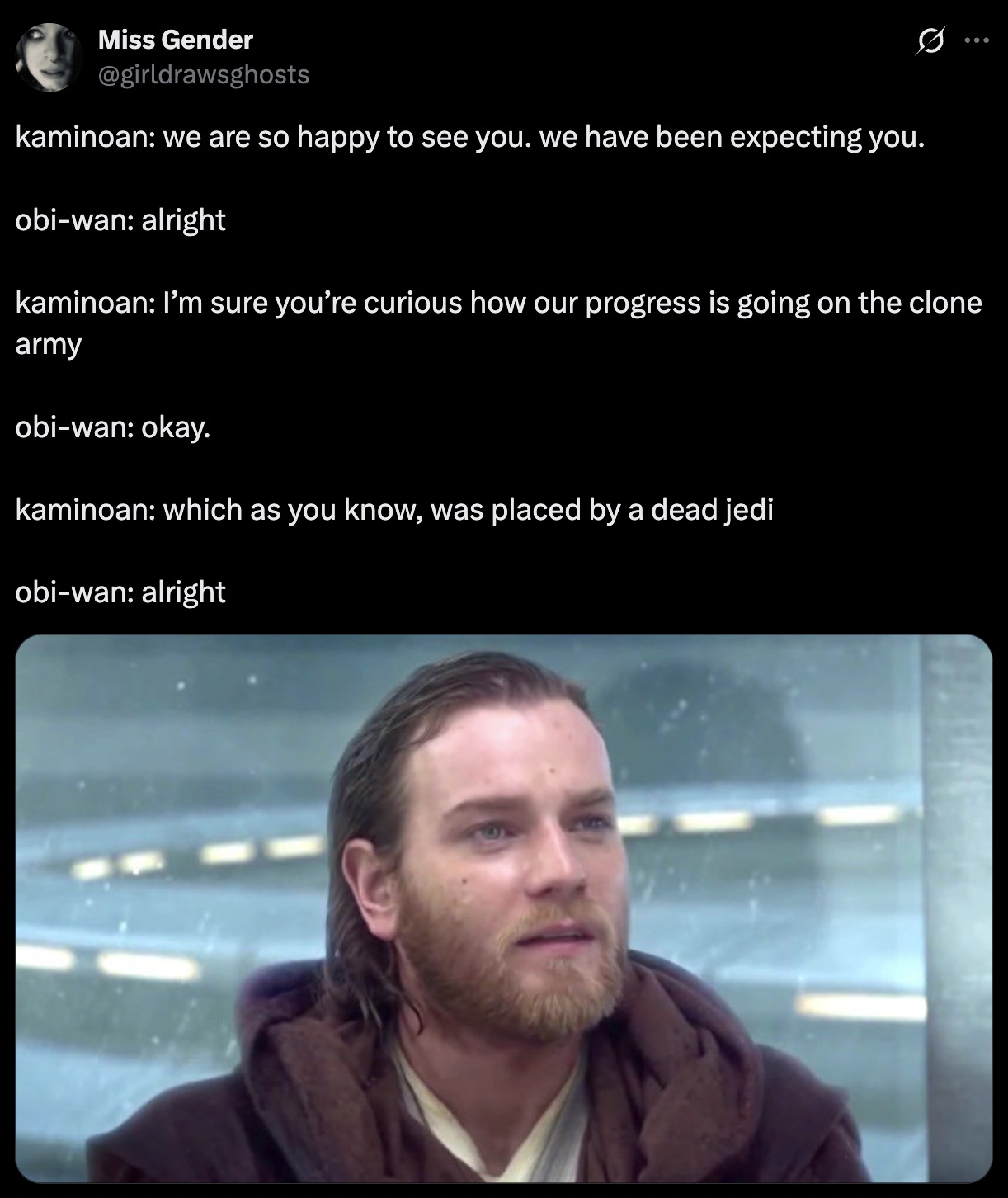 He was so chill about it all